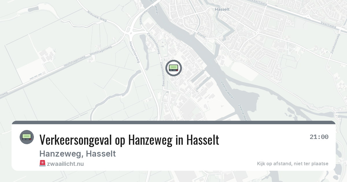 Verkeersongeval op Hanzeweg in Hasselt — 22 mei 2026