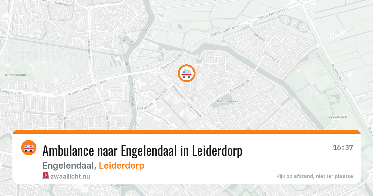 Ambulance naar Engelendaal in Leiderdorp — 23 mrt 2026