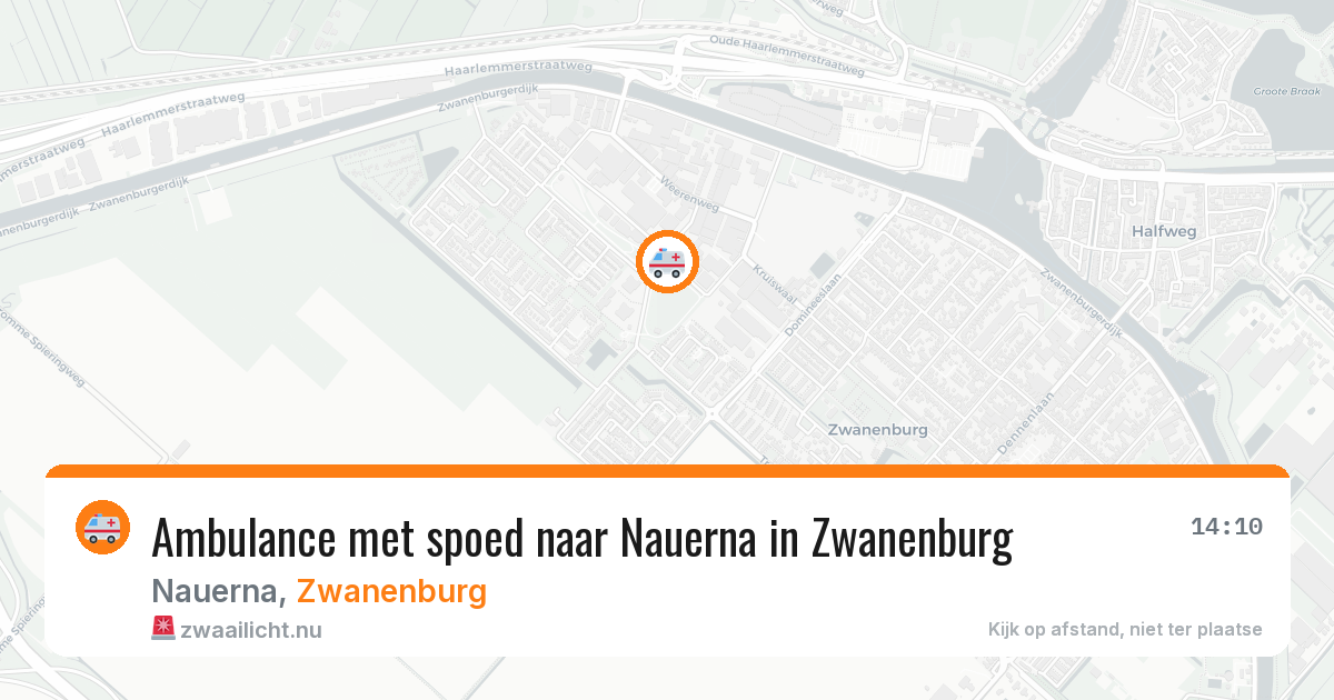 Ambulance met spoed naar Nauerna in Zwanenburg — 30 jan 2026