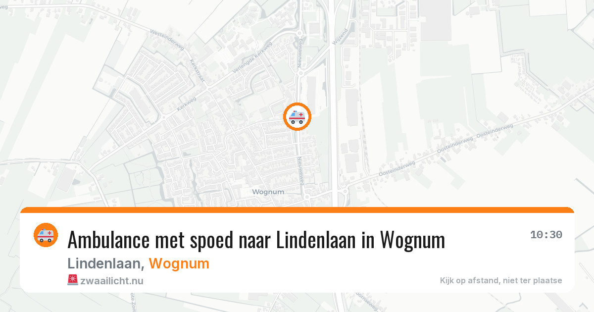Ambulance met spoed naar Lindenlaan in Wognum — 18 jan 2026