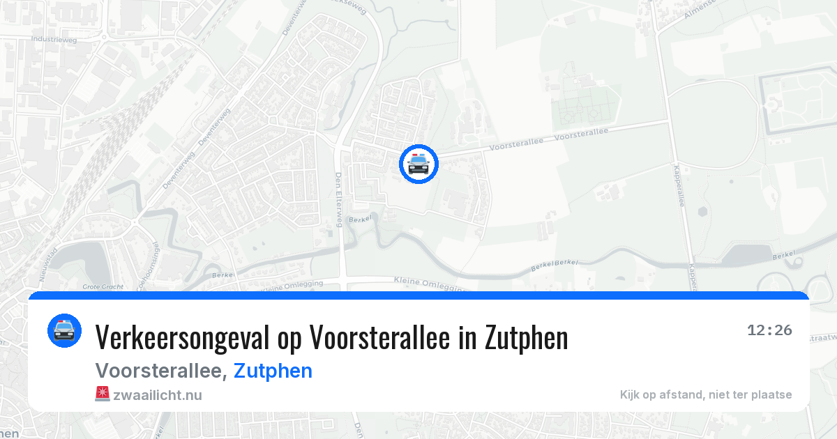 Verkeersongeval op Voorsterallee in Zutphen — 21 jul 2026