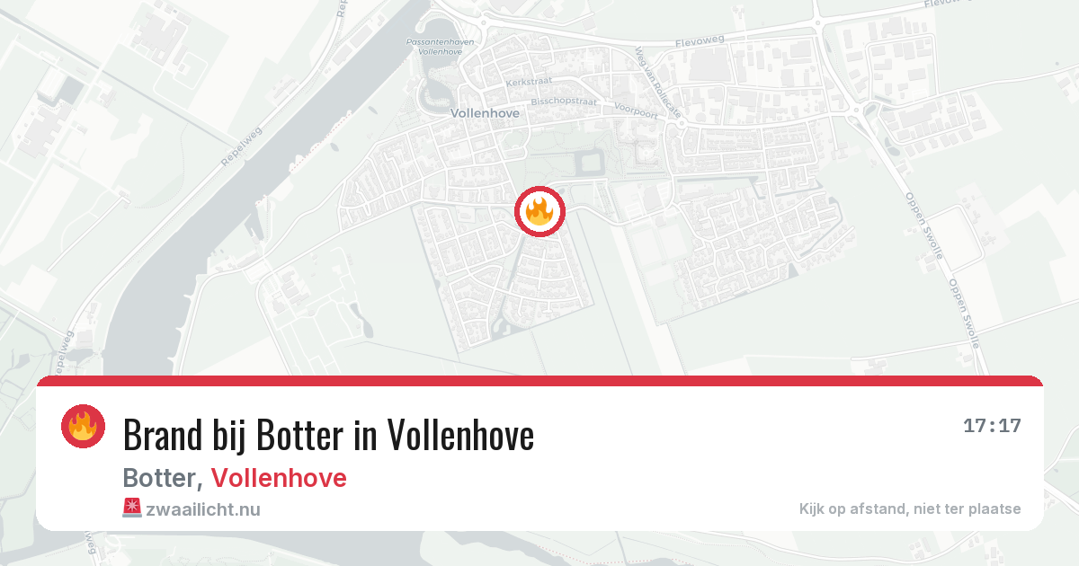 Brand bij Botter in Vollenhove — 29 mei 2026