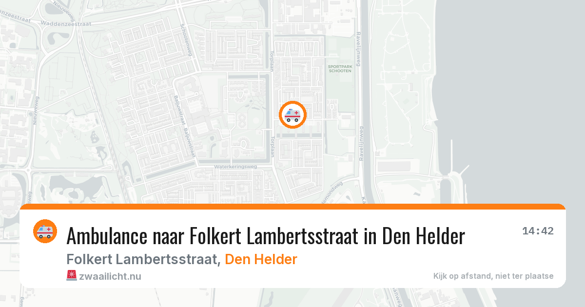 Ambulance naar Folkert Lambertsstraat in Den Helder — 7 jun 2026