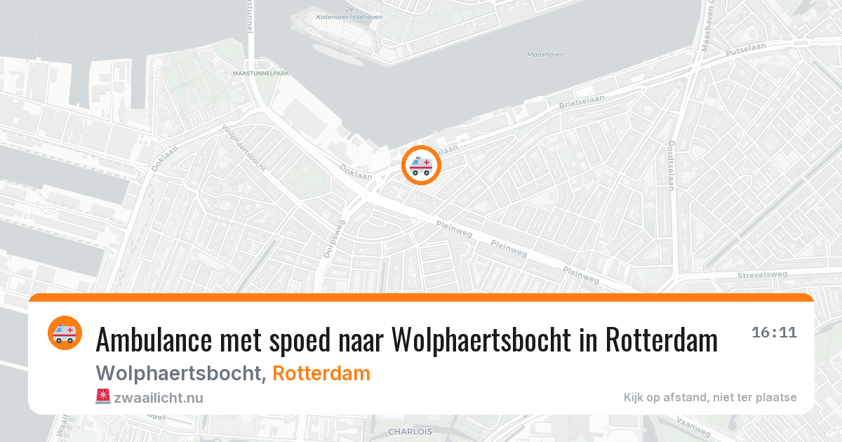 Ambulance met spoed naar Wolphaertsbocht in Rotterdam — 19 mrt 2026