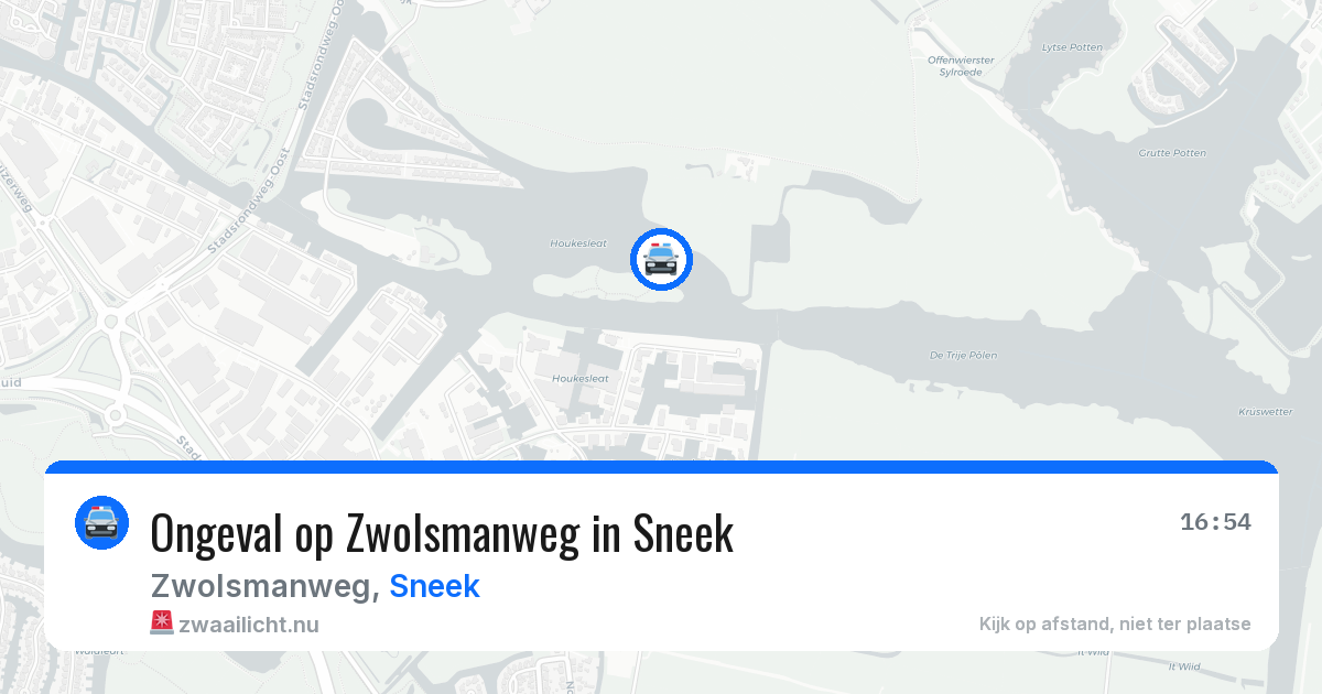 Ongeval op Zwolsmanweg in Sneek — 19 jul 2026