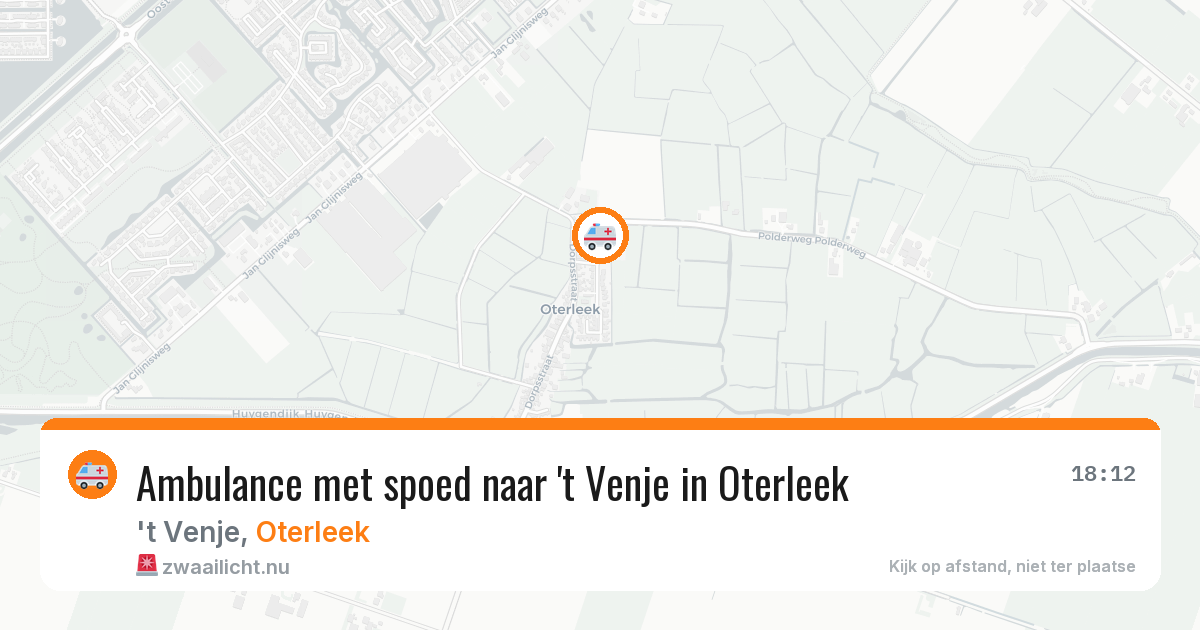 Ambulance met spoed naar 't Venje in Oterleek — 11 apr 2026