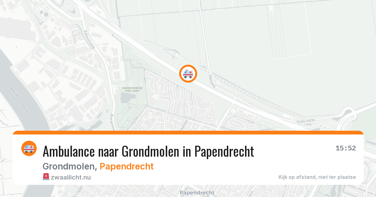 Ambulance naar Grondmolen in Papendrecht — 11 jul 2026