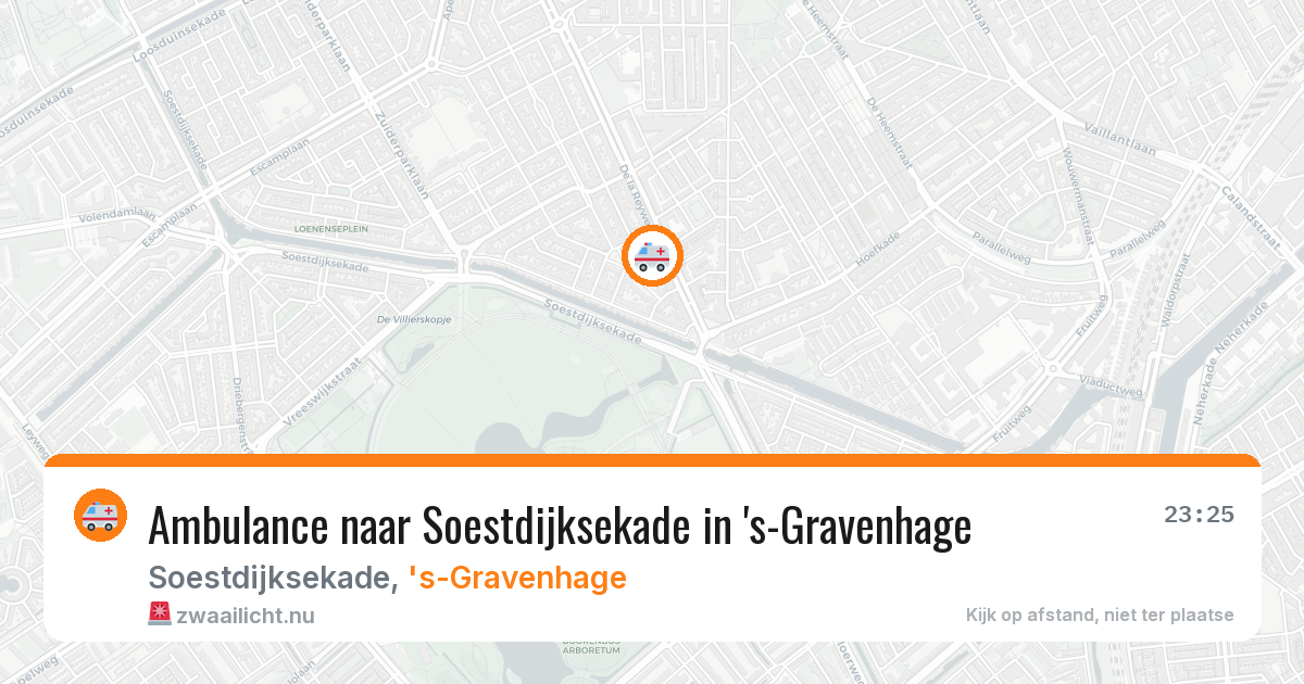 Ambulance naar Soestdijksekade in 's-Gravenhage — 23 mei 2026
