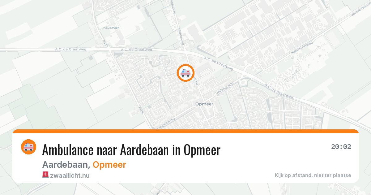 Ambulance naar Aardebaan in Opmeer — 18 mrt 2026