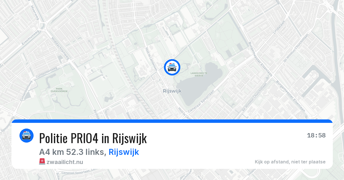 Politie PRIO4 in Rijswijk — 19 jul 2026 | 🚨 Zwaailicht.nu