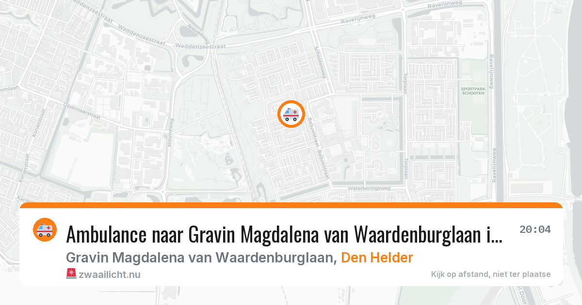 Ambulance naar Gravin Magdalena van Waardenburglaan in Den Helder — 17 jul 2026