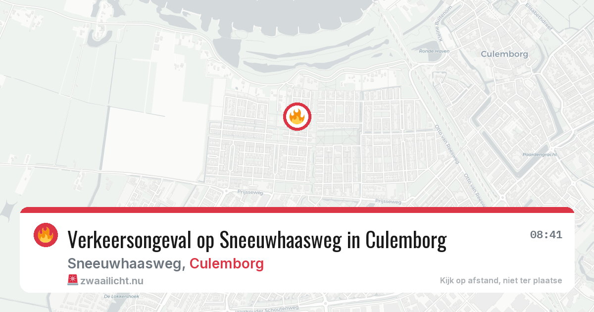 Verkeersongeval op Sneeuwhaasweg in Culemborg — 7 jul 2026