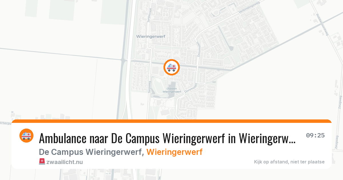 Ambulance naar De Campus Wieringerwerf in Wieringerwerf — 19 mei 2026