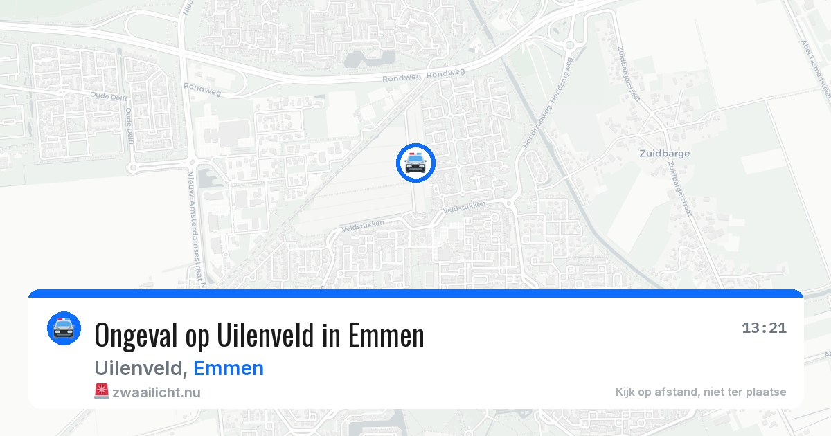 Ongeval op Uilenveld in Emmen — 17 jan 2026