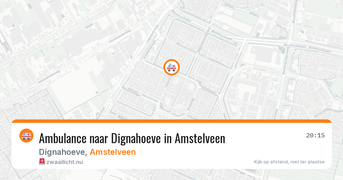 Ambulance naar Dignahoeve in Amstelveen — 11 jul 2026