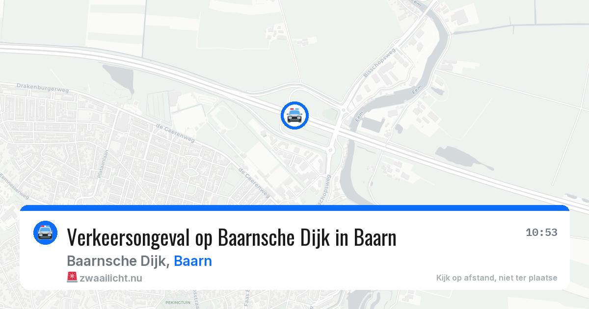 Verkeersongeval op Baarnsche Dijk in Baarn — 27 jan 2026