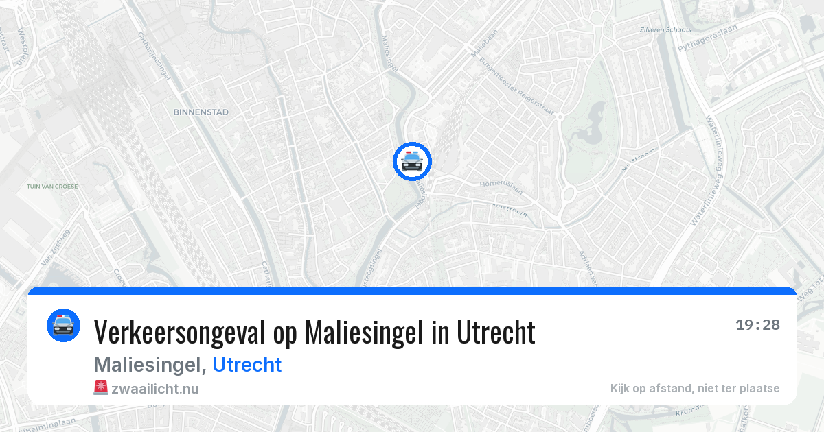Verkeersongeval op Maliesingel in Utrecht — 10 feb 2026