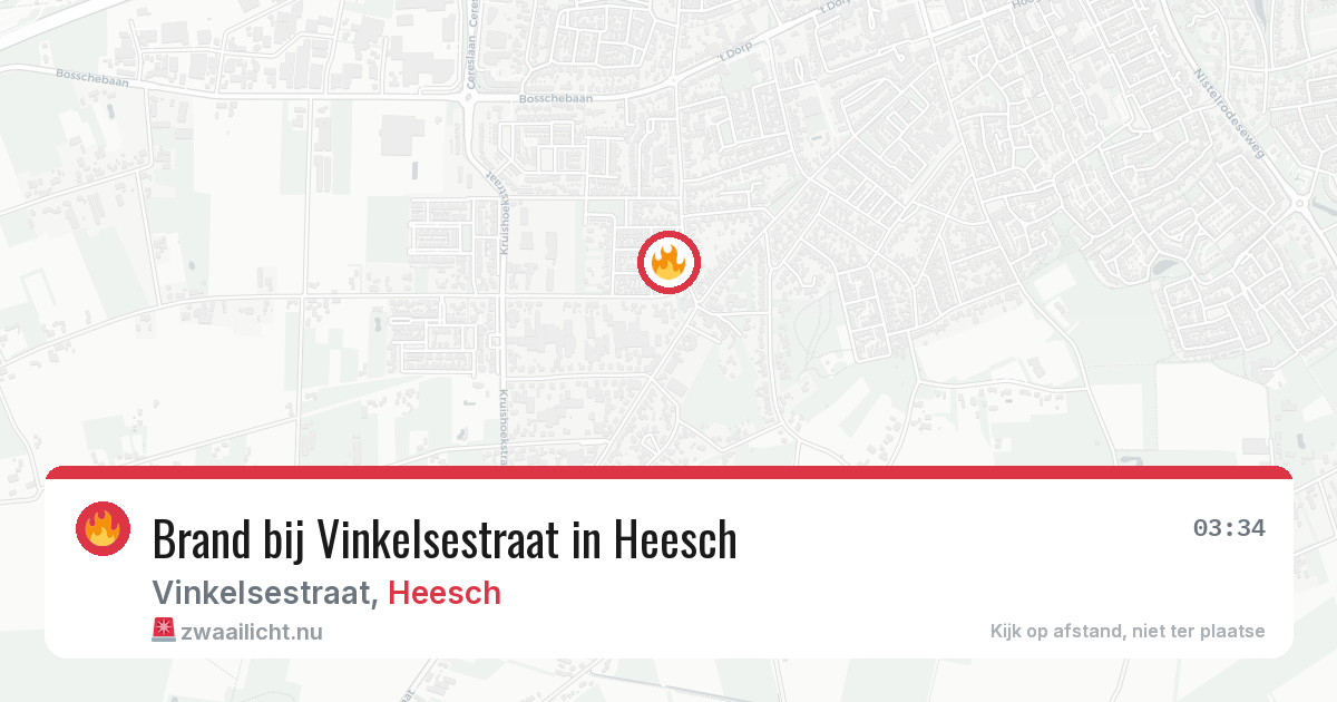 Brand bij Vinkelsestraat in Heesch — 3 apr 2026