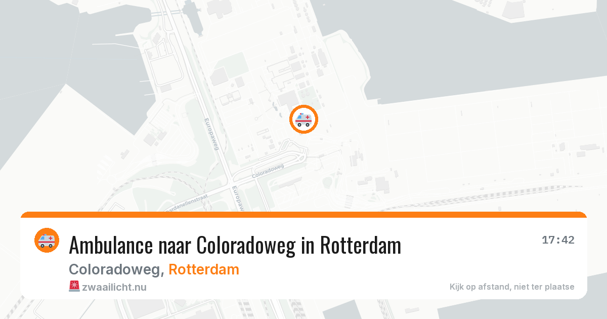 Ambulance naar Coloradoweg in Rotterdam — 21 apr 2026