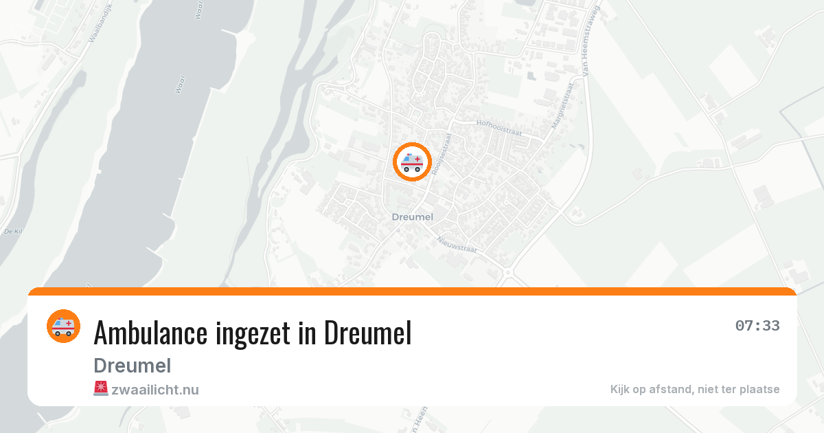 Ambulance ingezet in Dreumel — 18 jul 2026