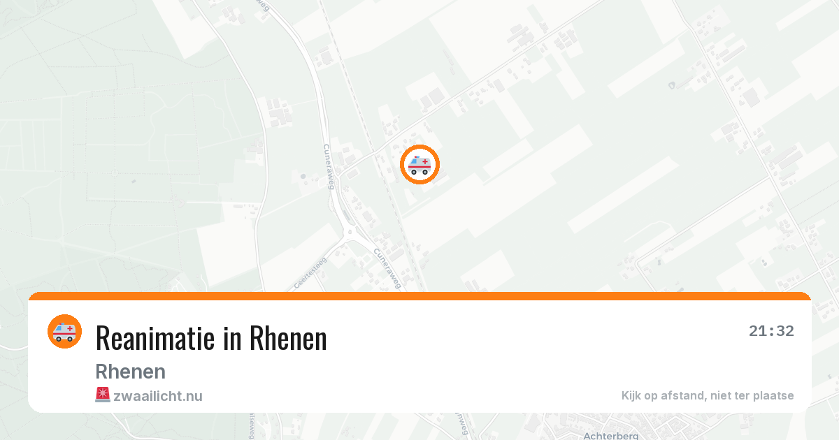 Reanimatie in Rhenen — 21 mrt 2026