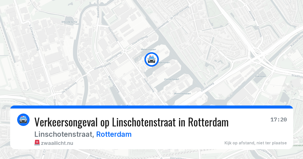 Verkeersongeval op Linschotenstraat in Rotterdam — 14 jul 2026