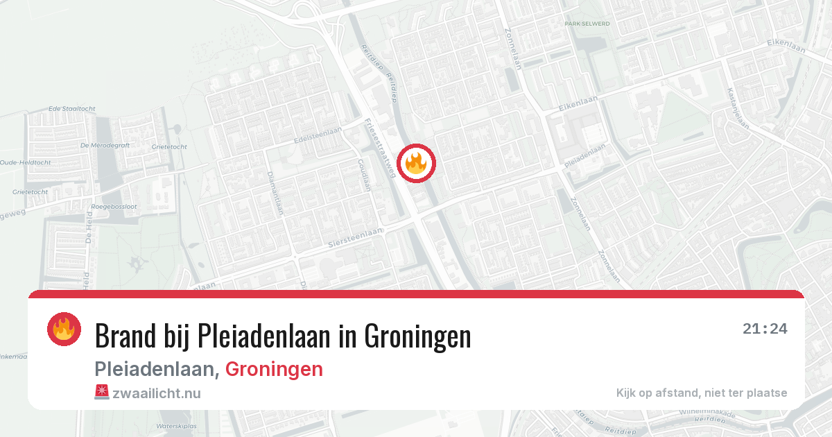 Brand bij Pleiadenlaan in Groningen — 17 jul 2026