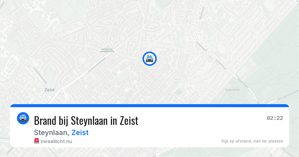 Brand bij Steynlaan in Zeist — 3 apr 2026