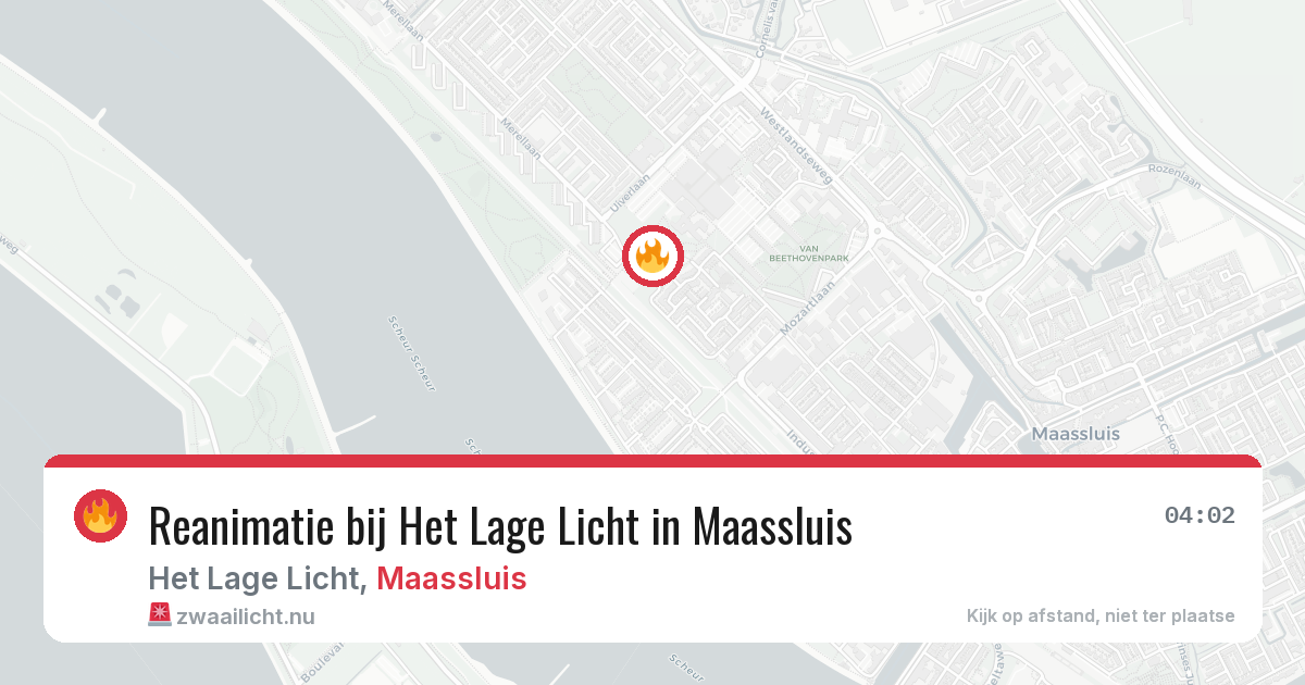 Reanimatie bij Het Lage Licht in Maassluis — 9 apr 2026