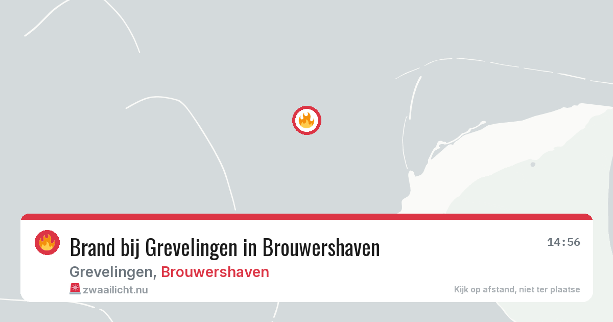 Brand bij Grevelingen in Brouwershaven — 13 jul 2026