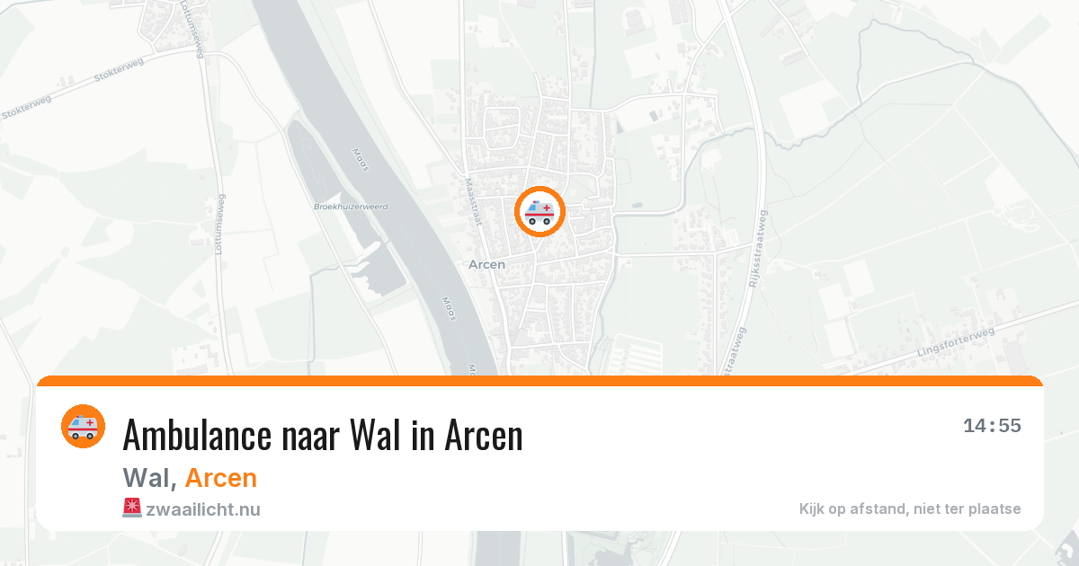 Ambulance naar Wal in Arcen — 3 jul 2026