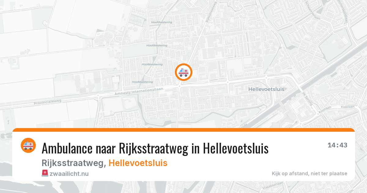 Ambulance naar Rijksstraatweg in Hellevoetsluis — 21 jul 2026