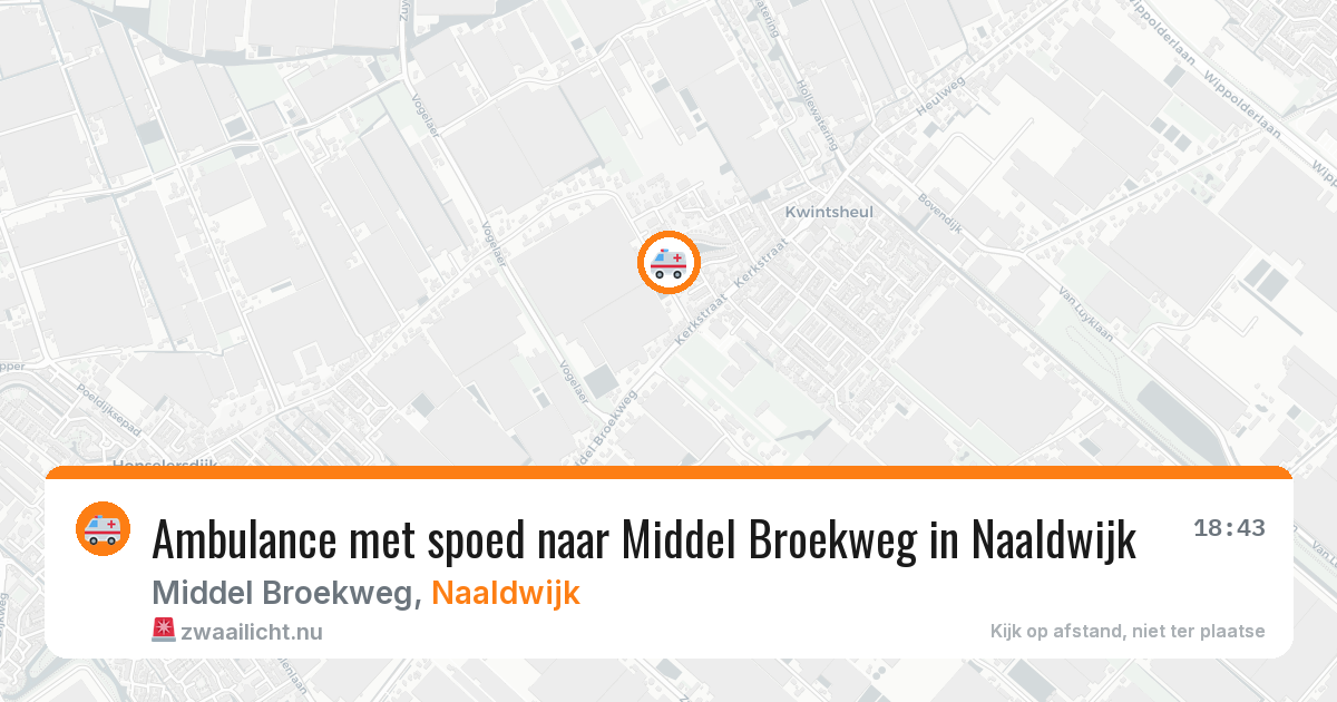 Ambulance met spoed naar Middel Broekweg in Naaldwijk — 21 jan 2026
