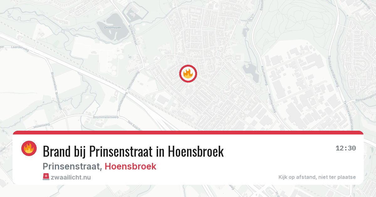 Brand bij Prinsenstraat in Hoensbroek — 22 mei 2026