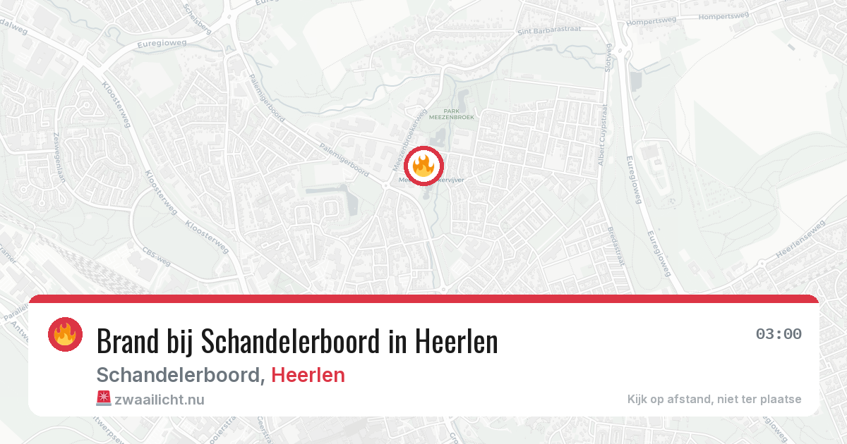 Brand bij Schandelerboord in Heerlen — 30 mei 2026