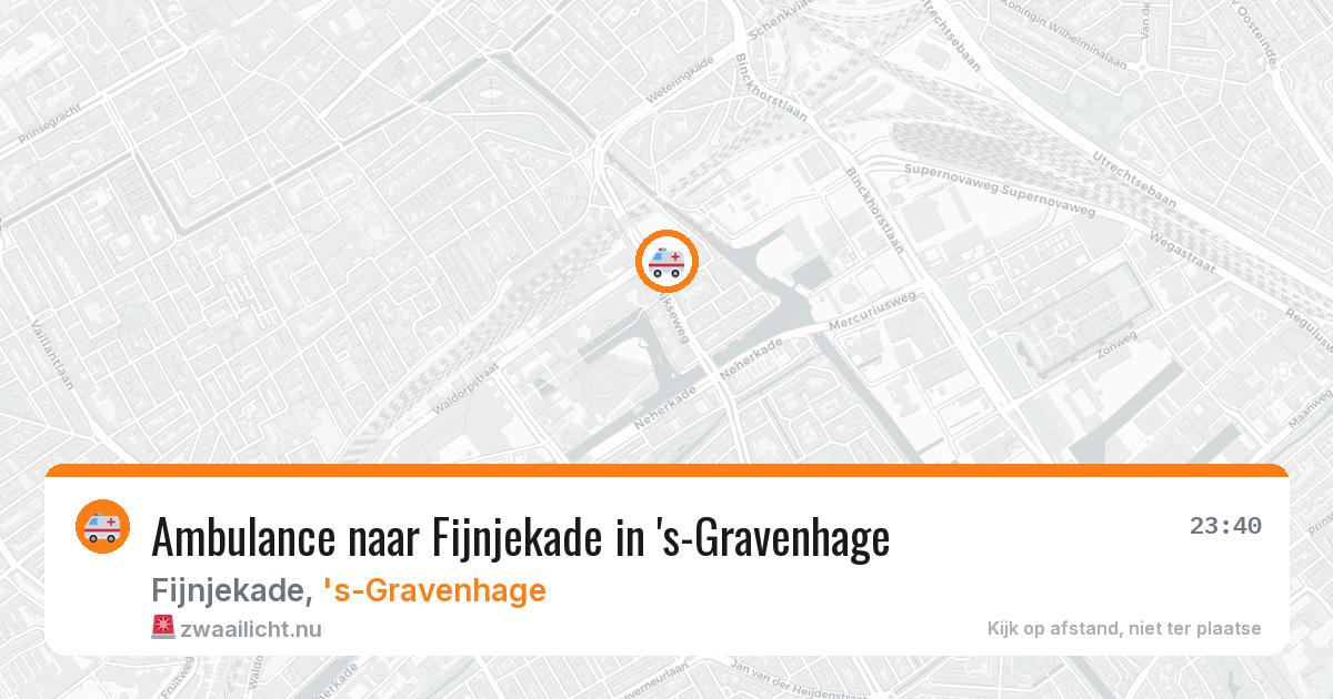 Ambulance naar Fijnjekade in 's-Gravenhage — 29 mei 2026