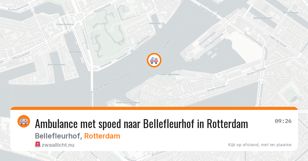 Ambulance met spoed naar Bellefleurhof in Rotterdam — 5 jun 2026