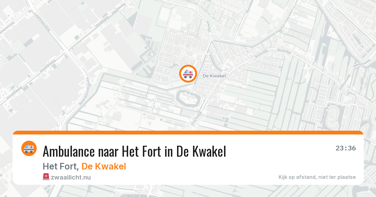 Ambulance naar Het Fort in De Kwakel — 13 apr 2026