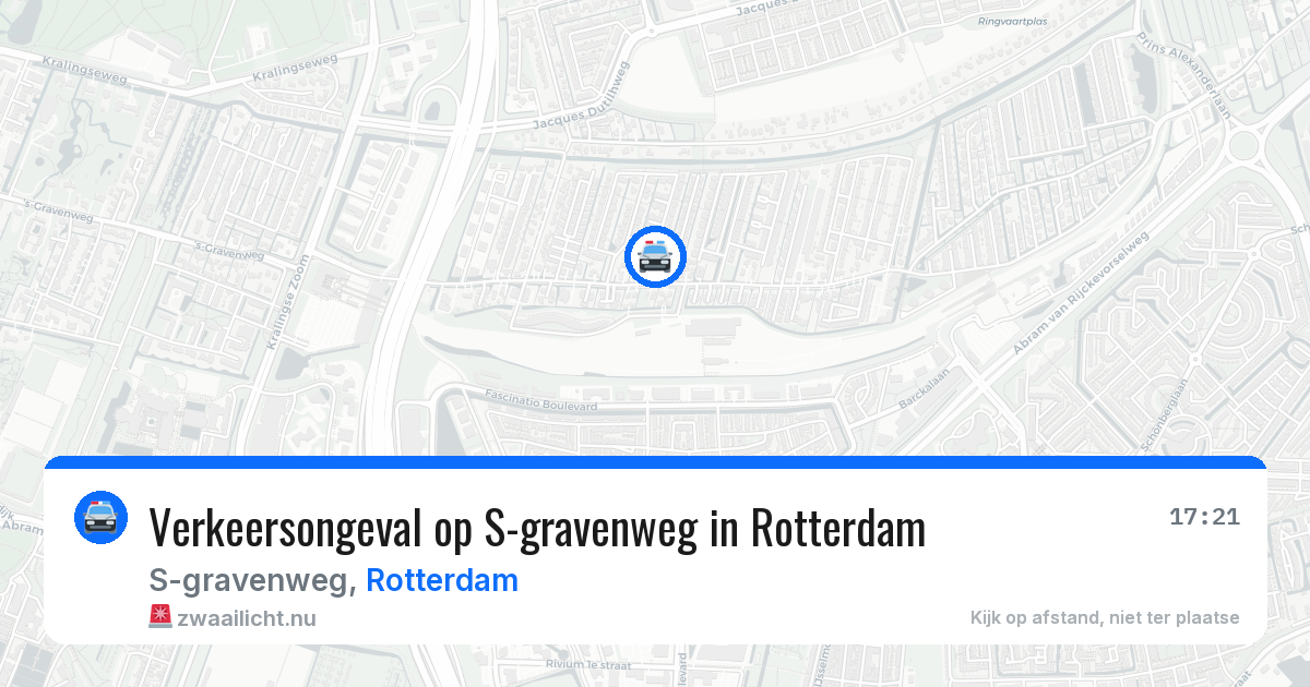 Verkeersongeval op S-gravenweg in Rotterdam — 2 jun 2026