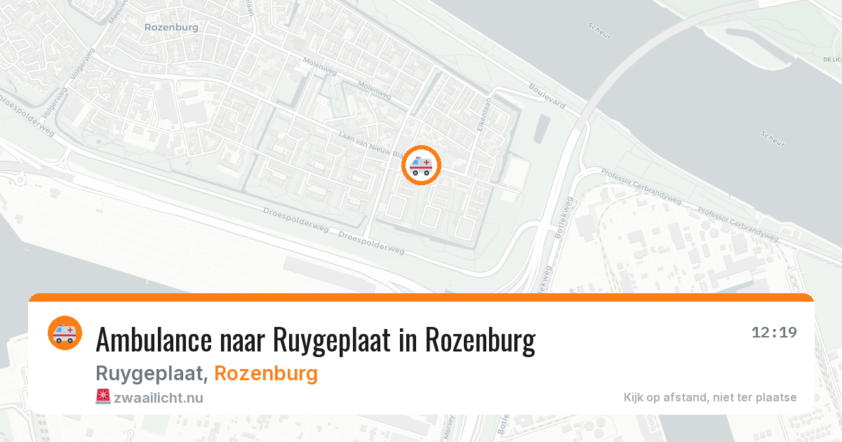 Ambulance naar Ruygeplaat in Rozenburg — 11 jul 2026