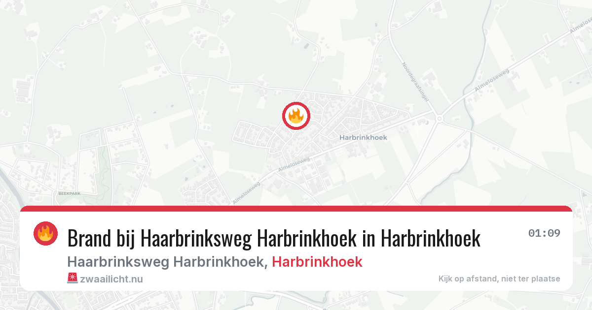 Brand bij Haarbrinksweg Harbrinkhoek in Harbrinkhoek — 4 jun 2026