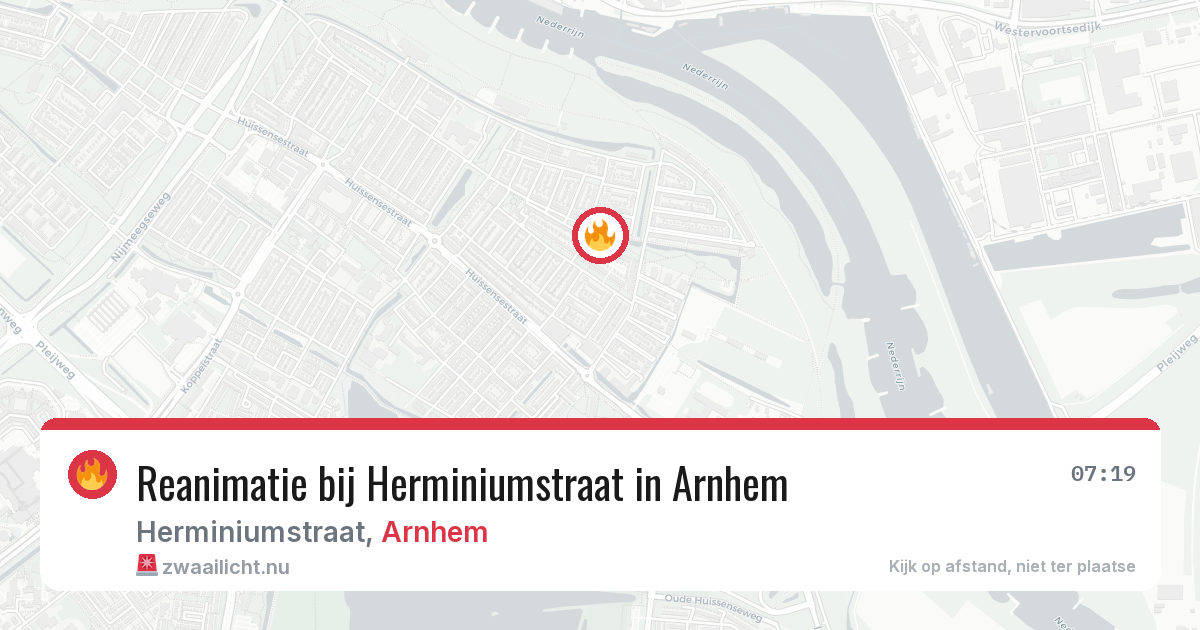 Reanimatie bij Herminiumstraat in Arnhem — 27 mei 2026
