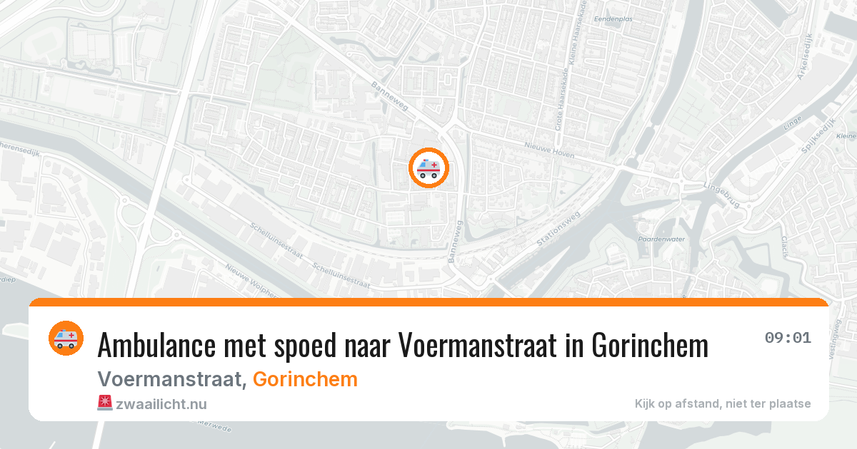 Ambulance met spoed naar Voermanstraat in Gorinchem — 21 mrt 2026