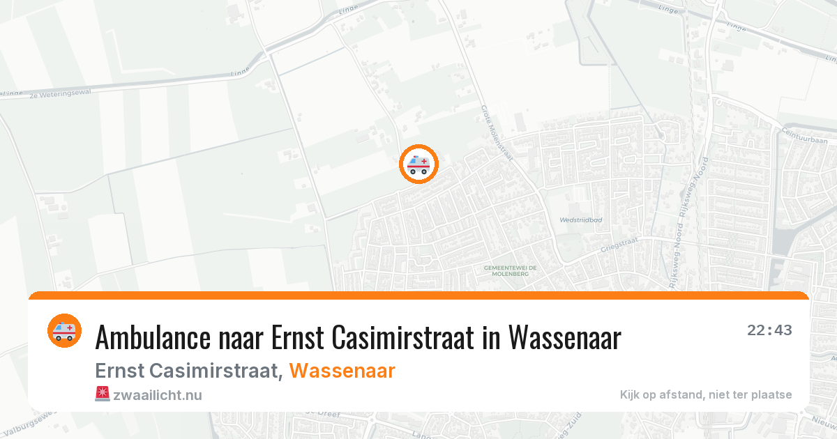 Ambulance naar Ernst Casimirstraat in Wassenaar — 28 jan 2026