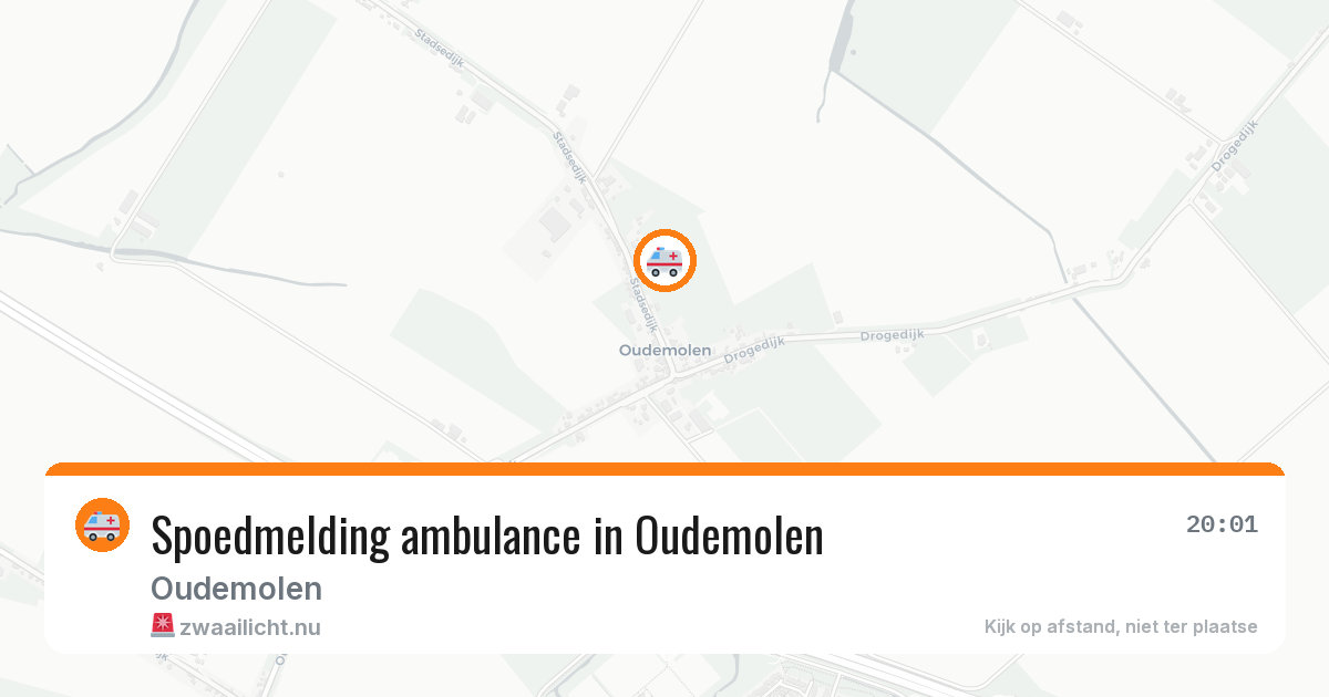 Spoedmelding ambulance in Oudemolen — 23 jul 2026