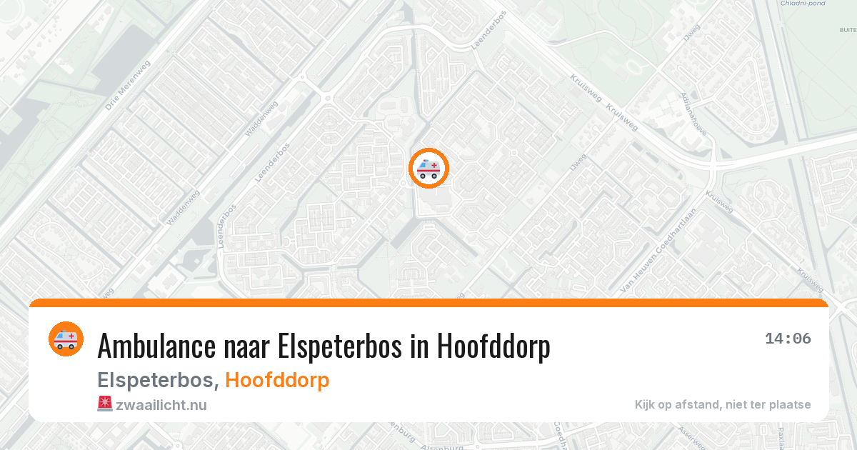 Ambulance naar Elspeterbos in Hoofddorp — 22 jul 2026
