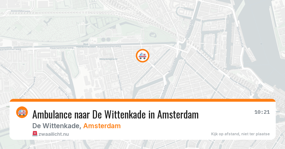 Ambulance naar De Wittenkade in Amsterdam — 26 mei 2026
