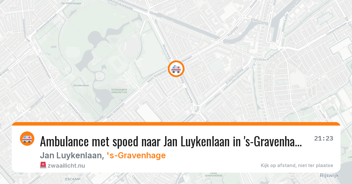 Ambulance met spoed naar Jan Luykenlaan in 's-Gravenhage — 14 mei 2026