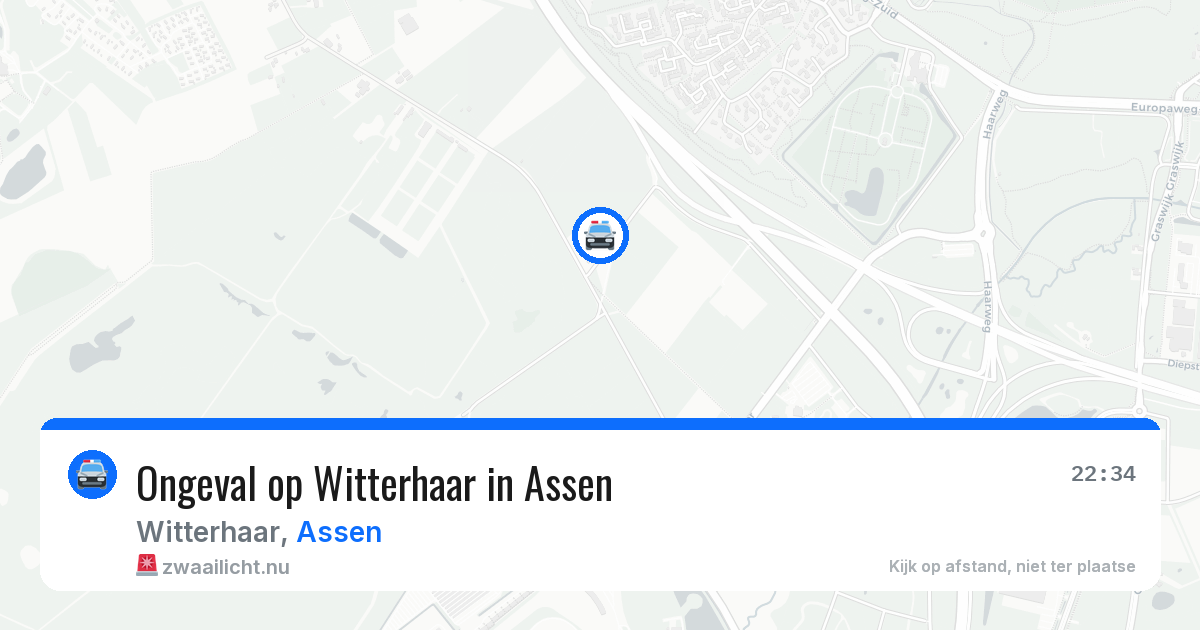 Ongeval op Witterhaar in Assen — 25 jul 2026