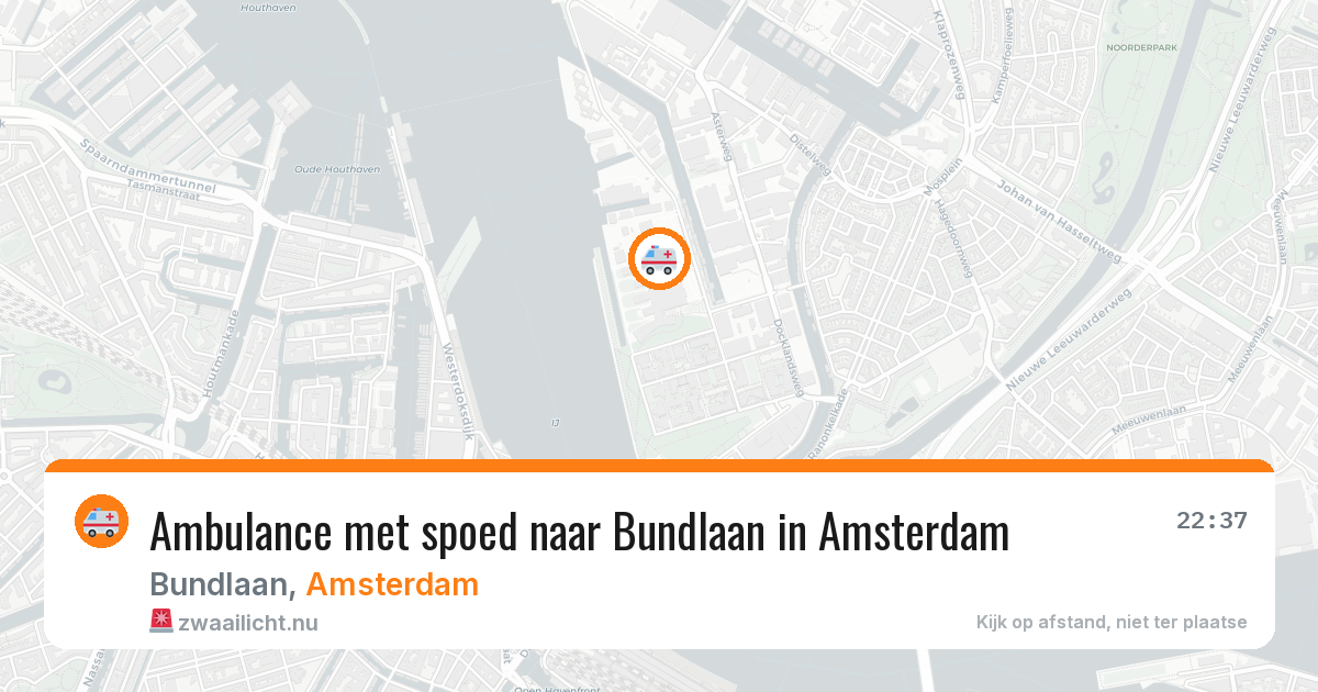 Ambulance met spoed naar Bundlaan in Amsterdam — 16 mei 2026
